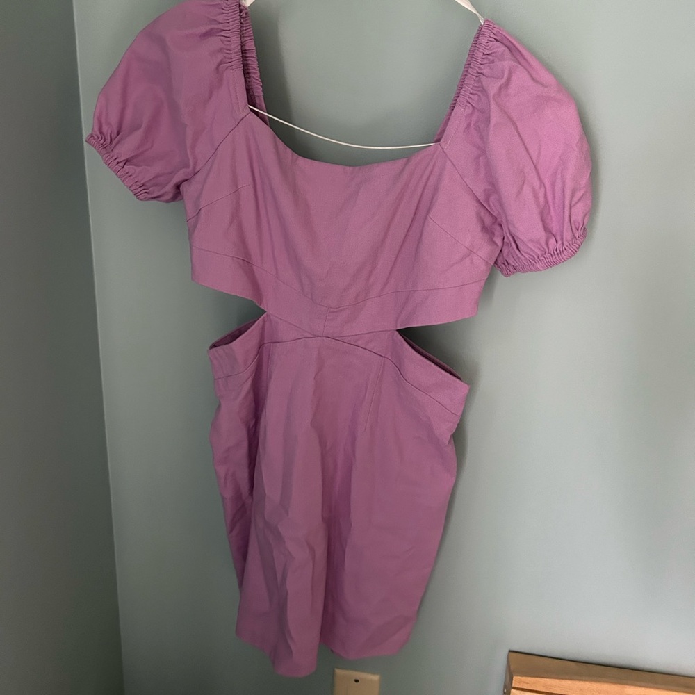 Lilac Cut Out Mini Dress